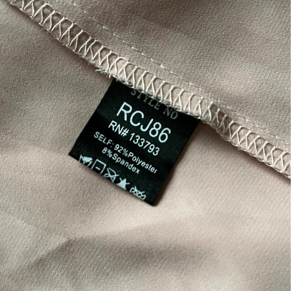 POL robe silky blush mauve pink lace trim medium / large - Picture 5 of 9